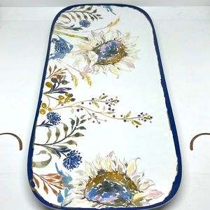 Rustico Floral Serving Tray Melamine Party Platter
